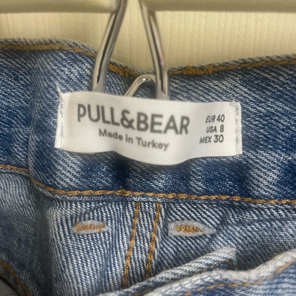 pull & bear 90s wide leg distressed jeans - Picture 4 of 4
